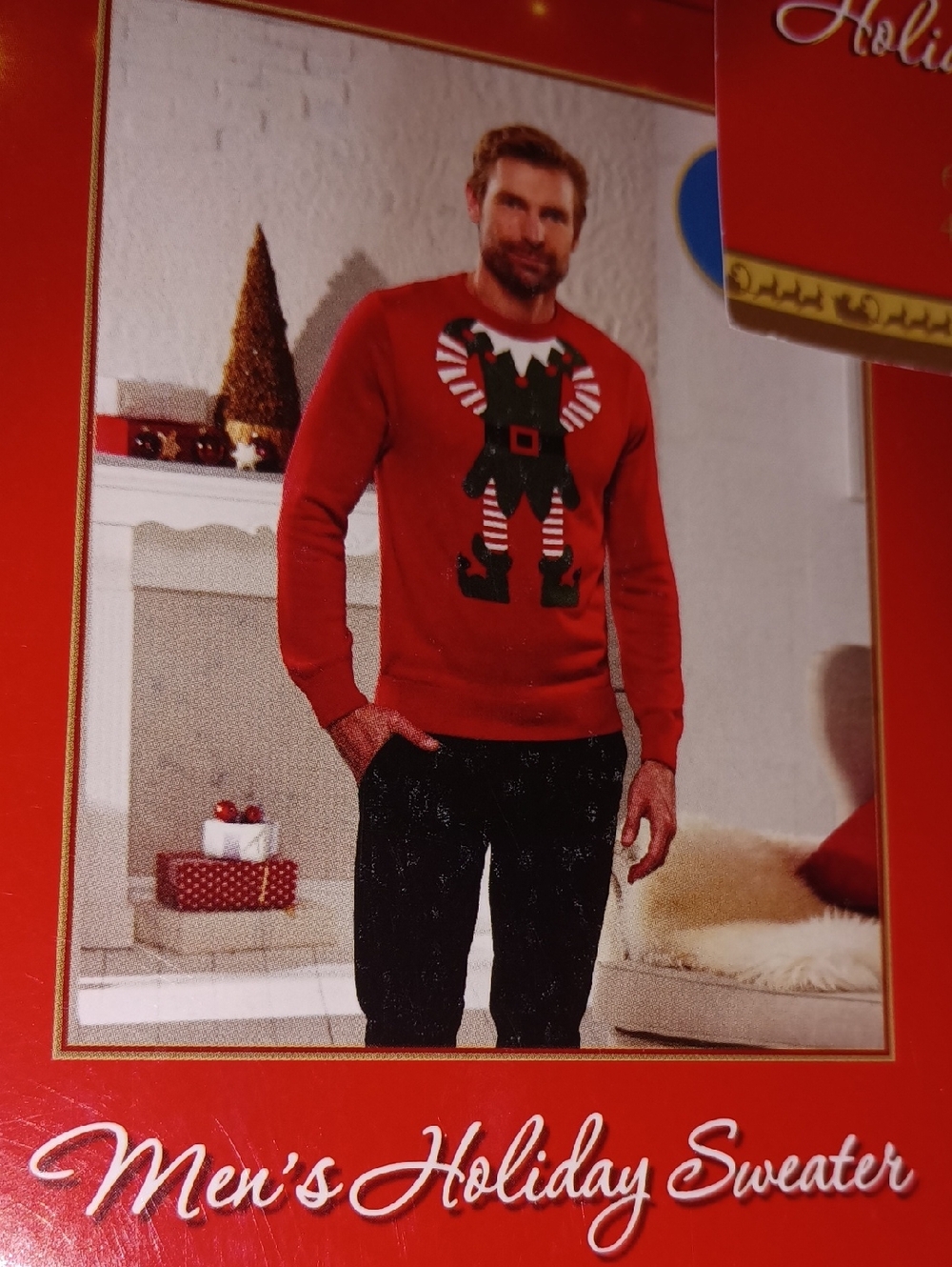 Men's Red Holiday Elf Sweater